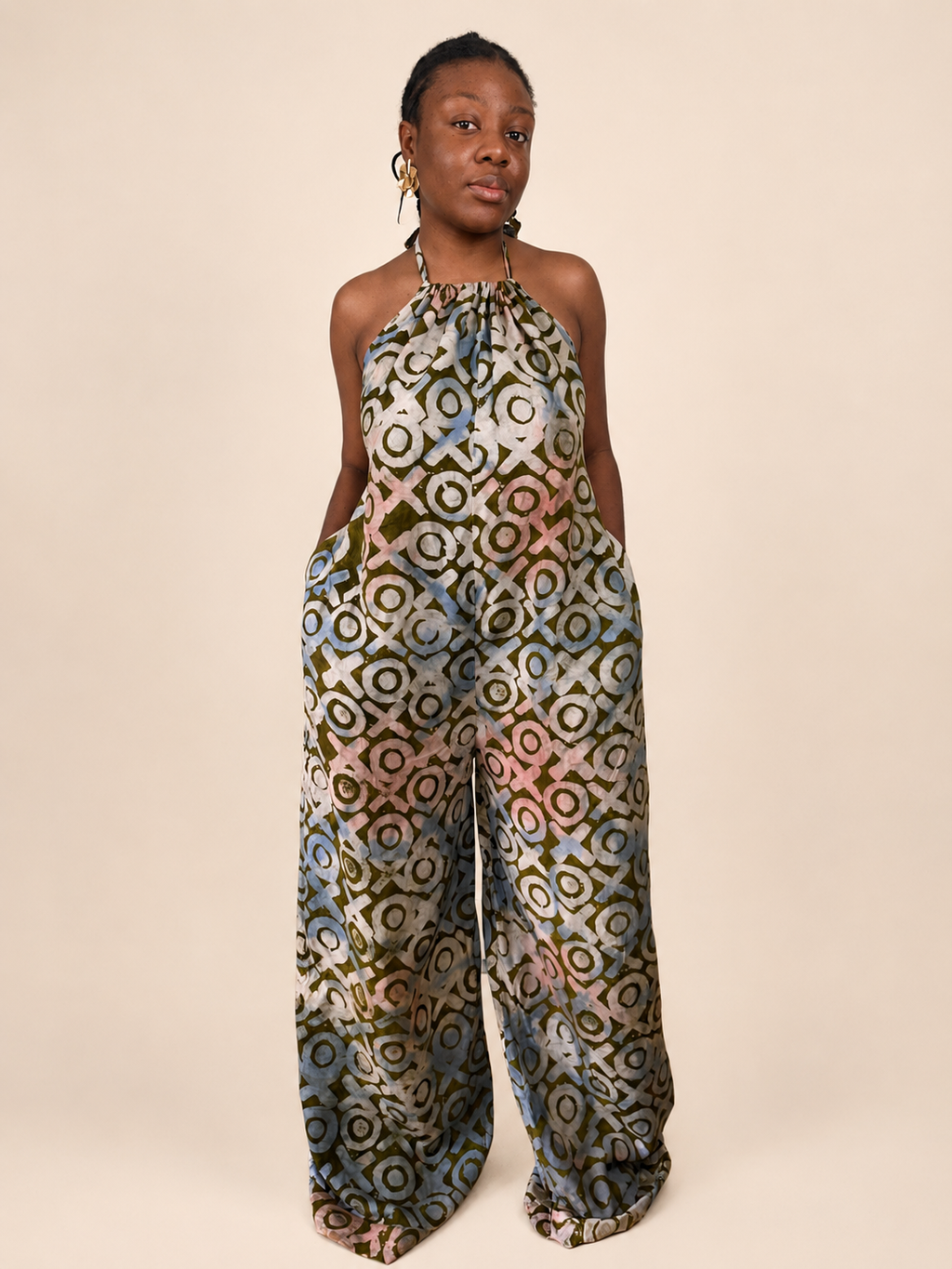 Liyah — Adire Palazzo Jumpsuit