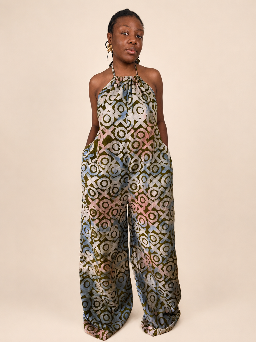 Liyah — Adire Palazzo Jumpsuit