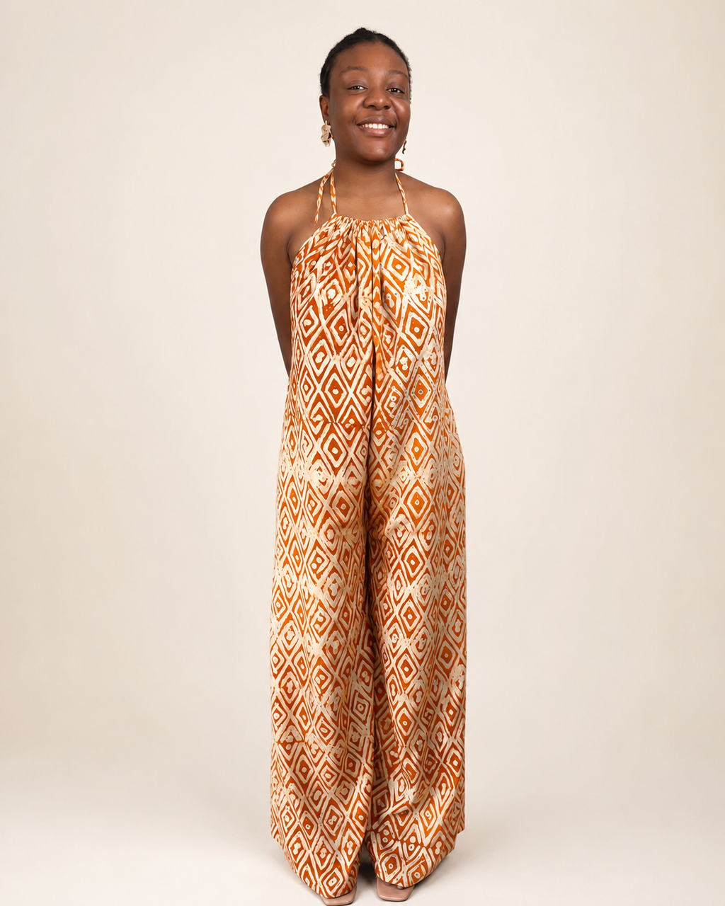 Liyah — Adire Palazzo Jumpsuit