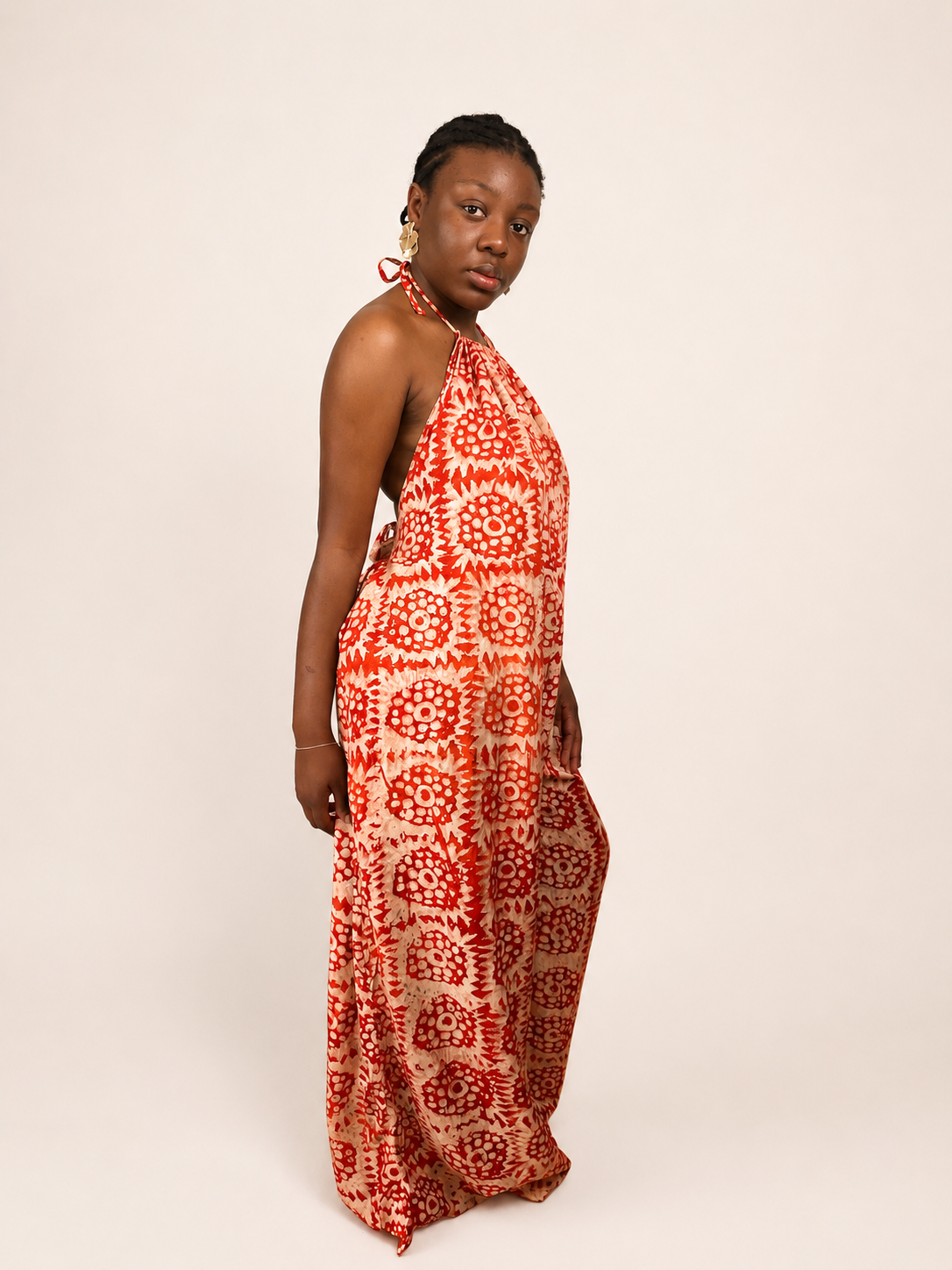 Liyah — Adire Palazzo Jumpsuit