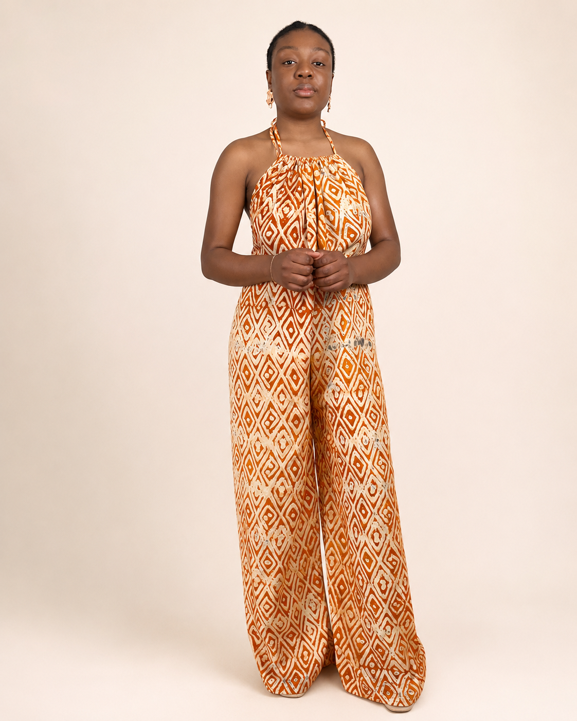 Liyah — Adire Palazzo Jumpsuit