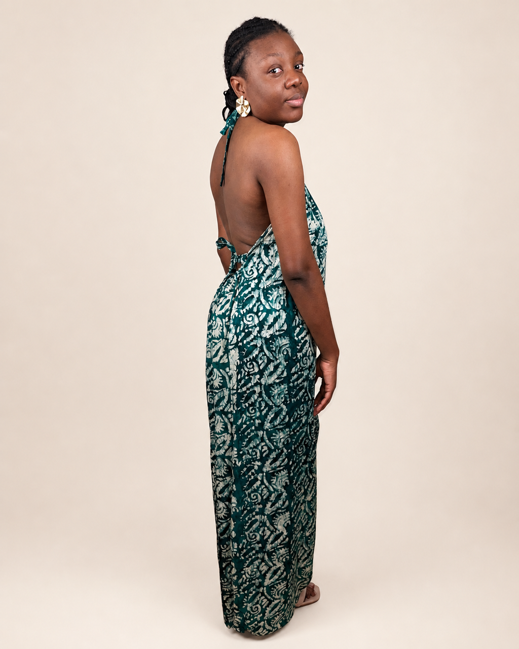 Liyah — Adire Palazzo Jumpsuit
