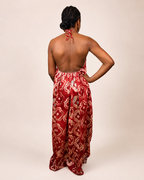 Alara — Adire Halter Maxi Dress