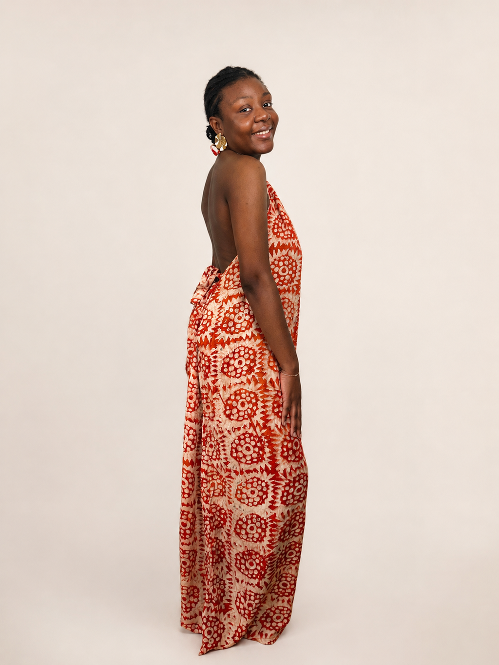 Liyah — Adire Palazzo Jumpsuit