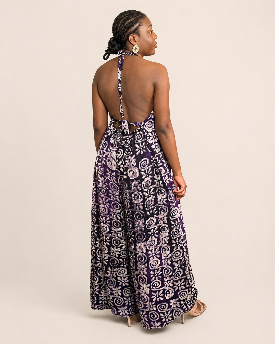 Liyah — Adire Palazzo Jumpsuit