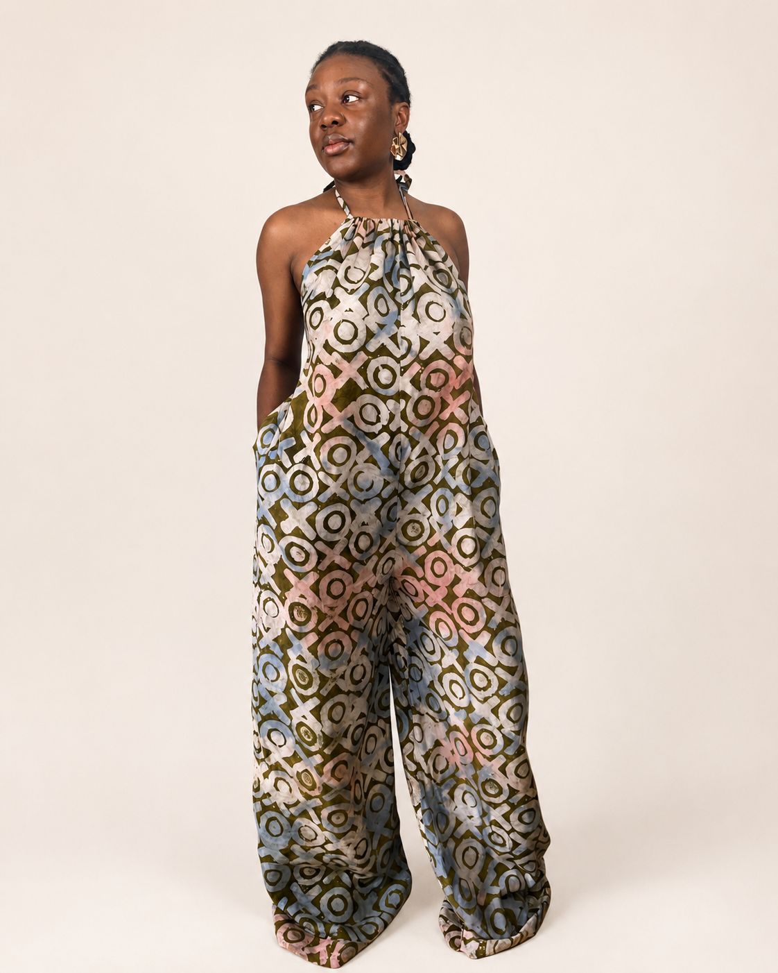 Liyah — Adire Palazzo Jumpsuit