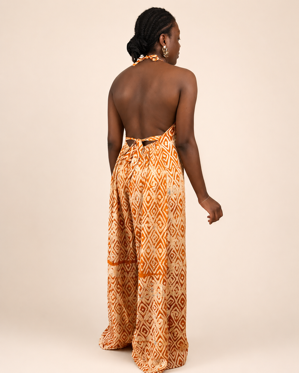Liyah — Adire Palazzo Jumpsuit