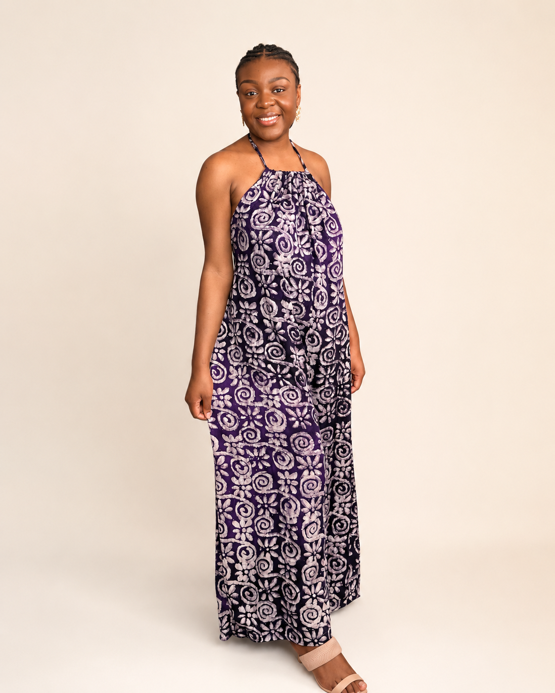 Liyah — Adire Palazzo Jumpsuit