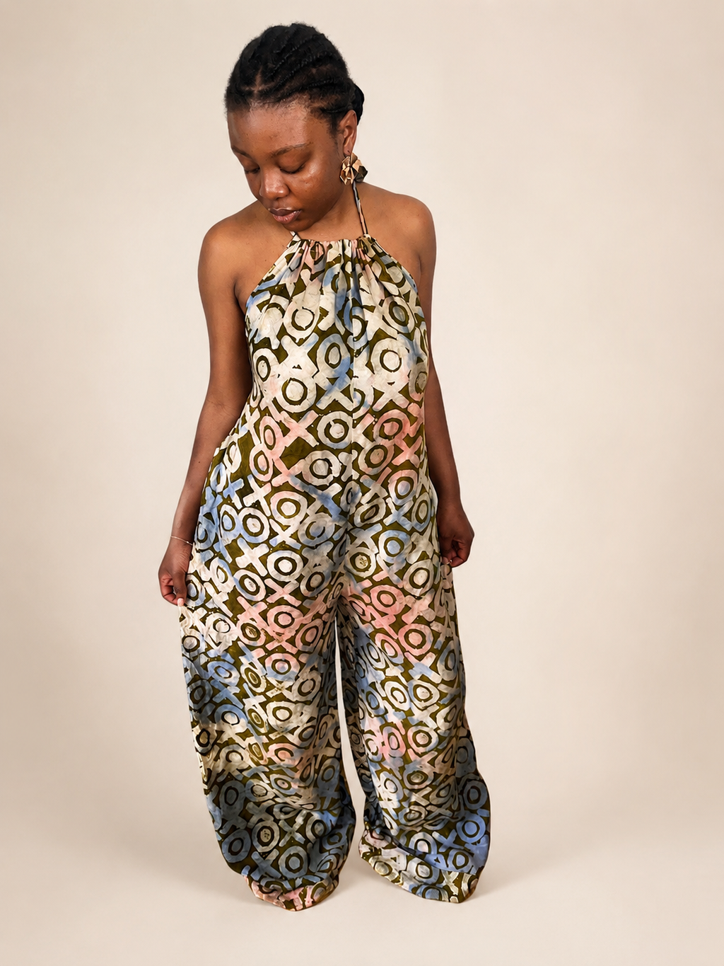 Liyah — Adire Palazzo Jumpsuit