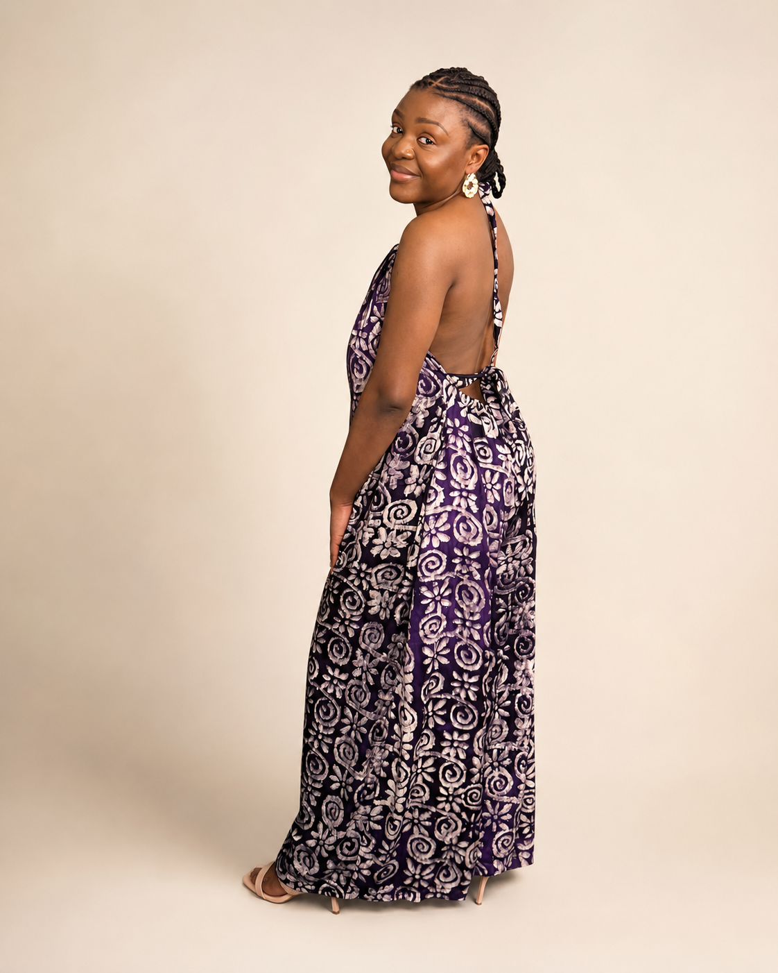 Liyah — Adire Palazzo Jumpsuit