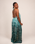 Alara — Adire Halter Maxi Dress