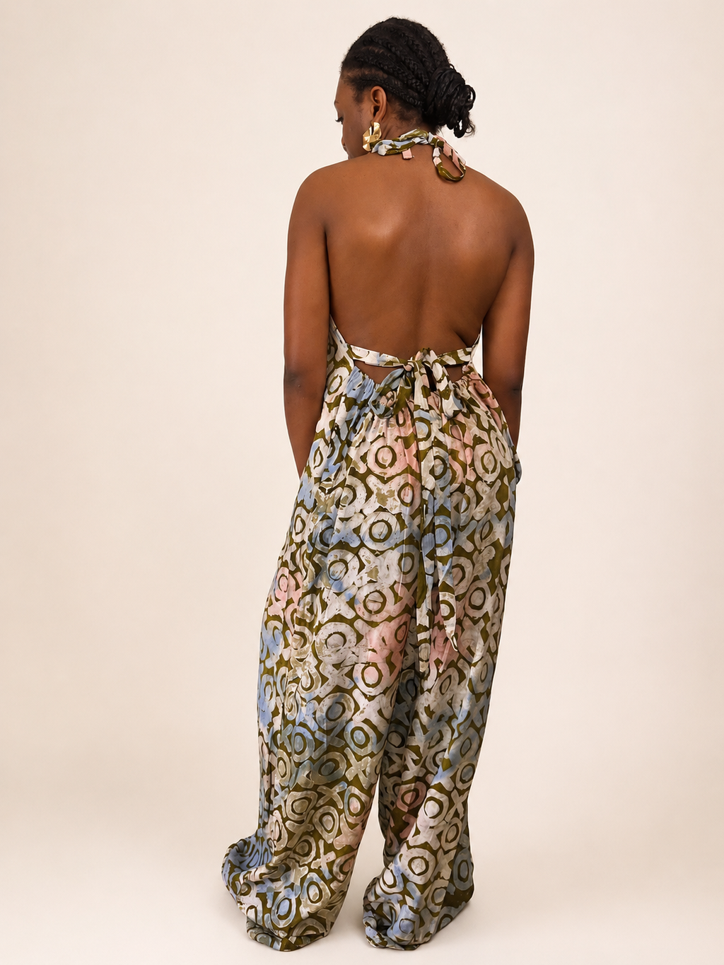 Liyah — Adire Palazzo Jumpsuit