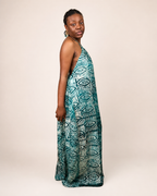 Alara — Adire Halter Maxi Dress