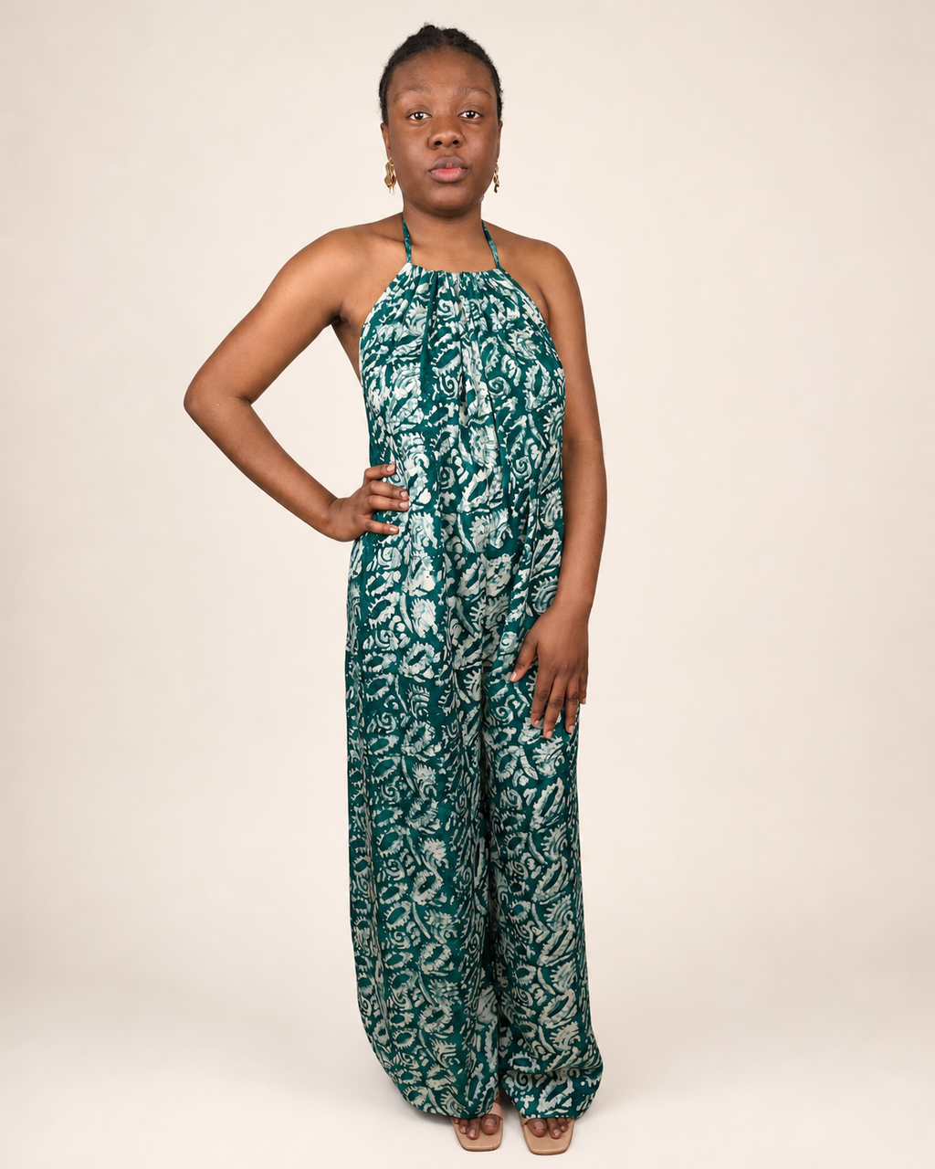 Liyah — Adire Palazzo Jumpsuit