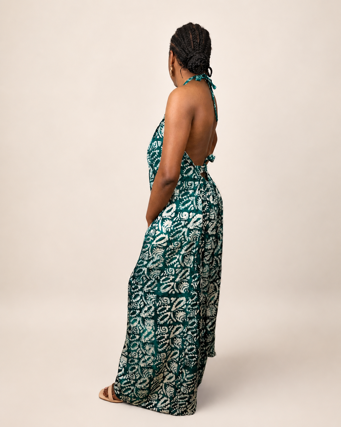 Liyah — Adire Palazzo Jumpsuit