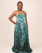 Alara — Adire Halter Maxi Dress