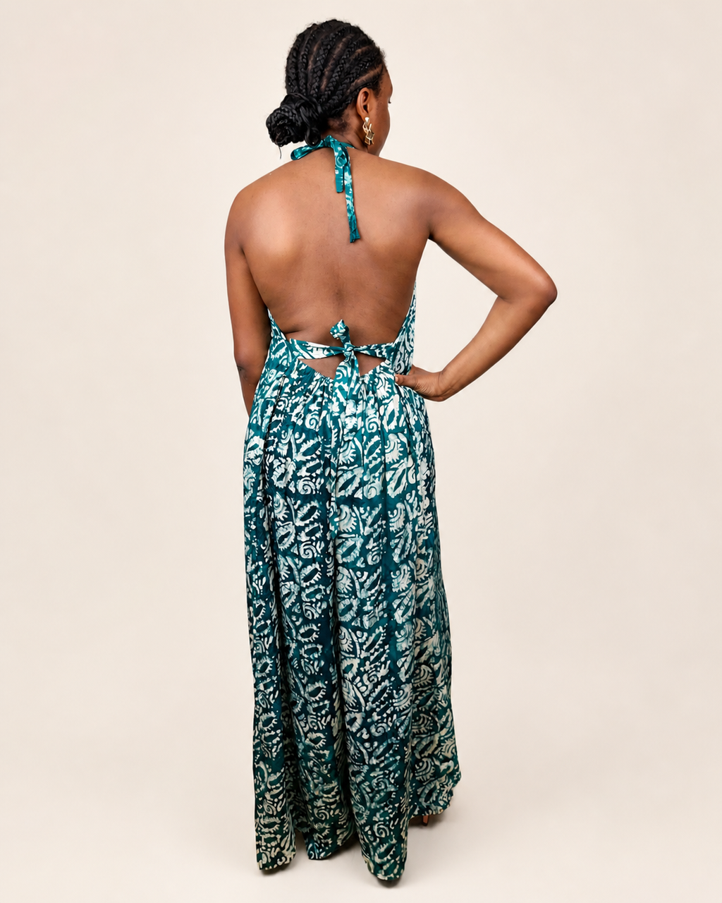 Liyah — Adire Palazzo Jumpsuit