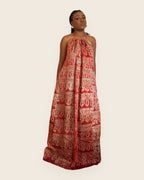 Alara — Adire Halter Maxi Dress