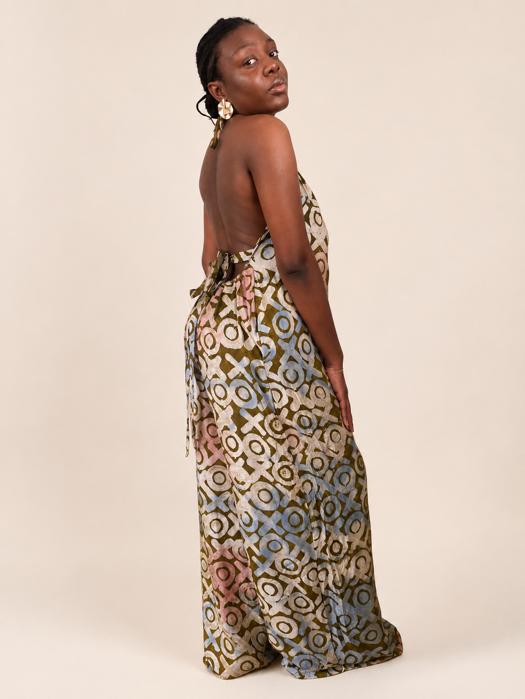 Liyah — Adire Palazzo Jumpsuit