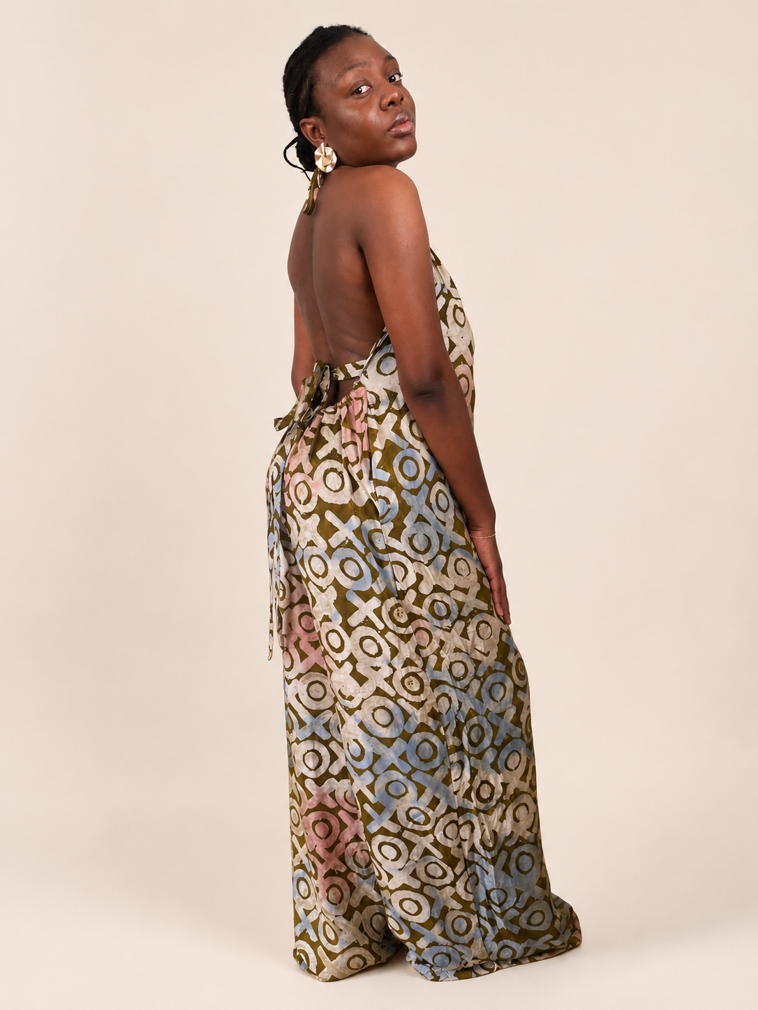 Liyah — Adire Palazzo Jumpsuit