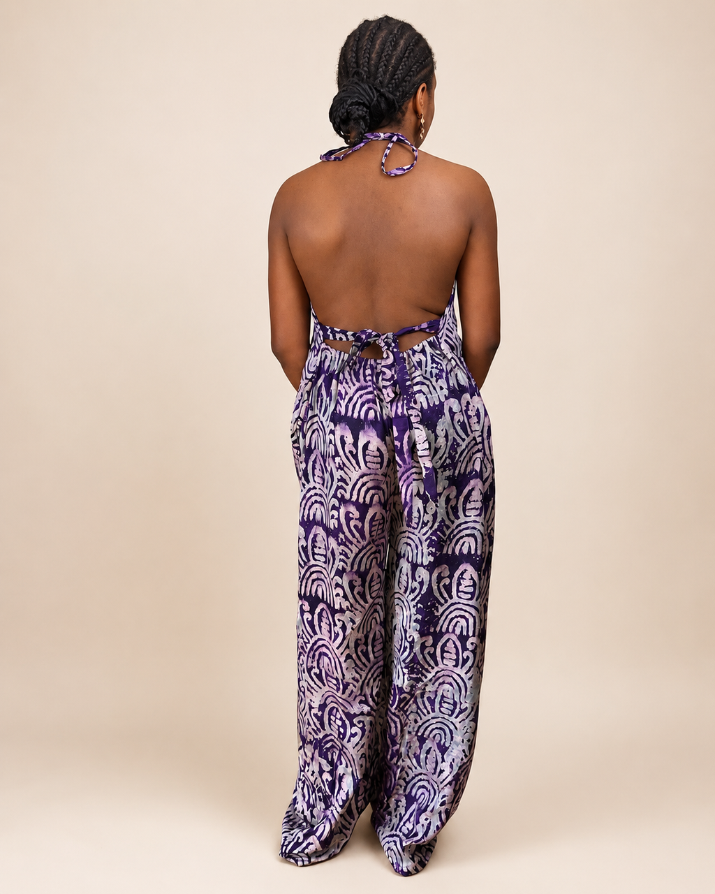 Liyah — Adire Palazzo Jumpsuit