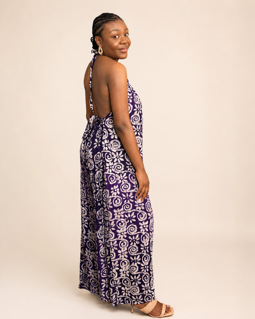 Liyah — Adire Palazzo Jumpsuit