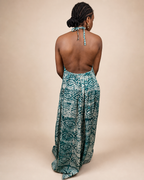 Alara — Adire Halter Maxi Dress