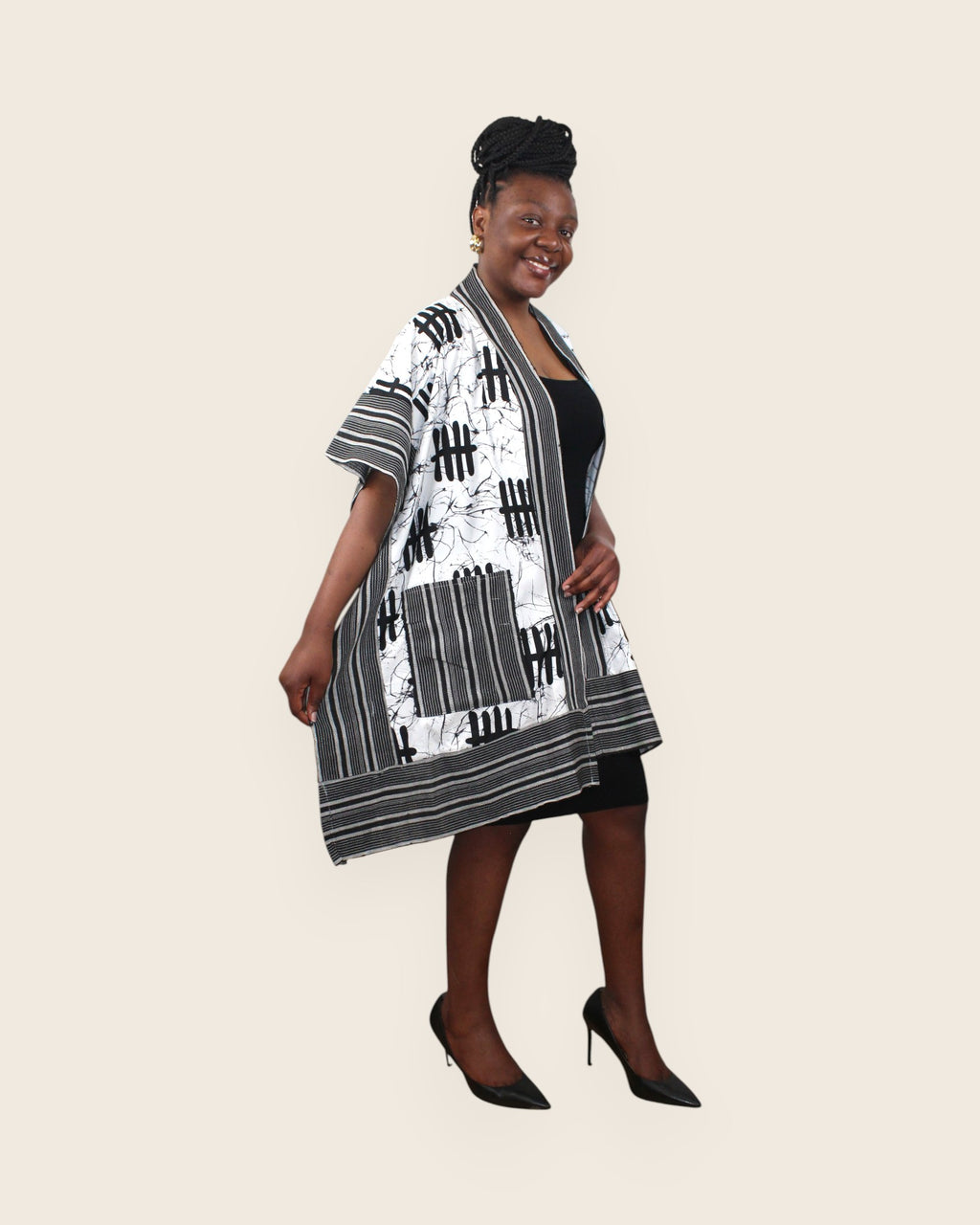 Amara — Robe Kimono Adire