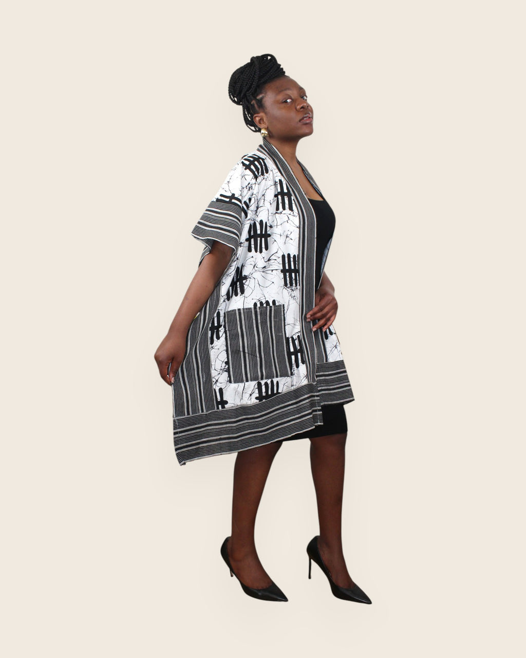 Amara — Robe Kimono Adire