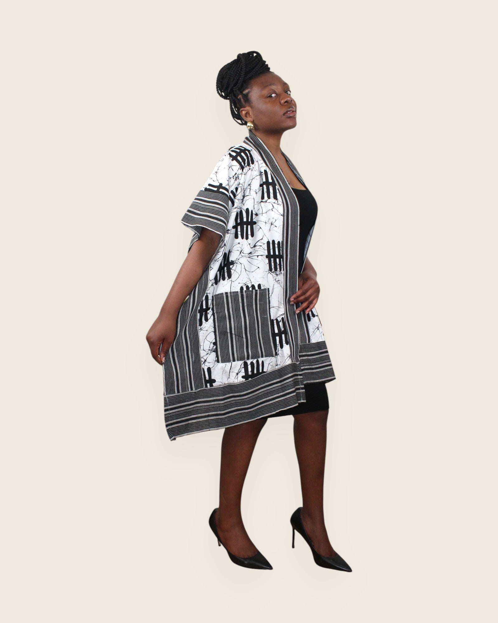 Amara — Robe Kimono Adire