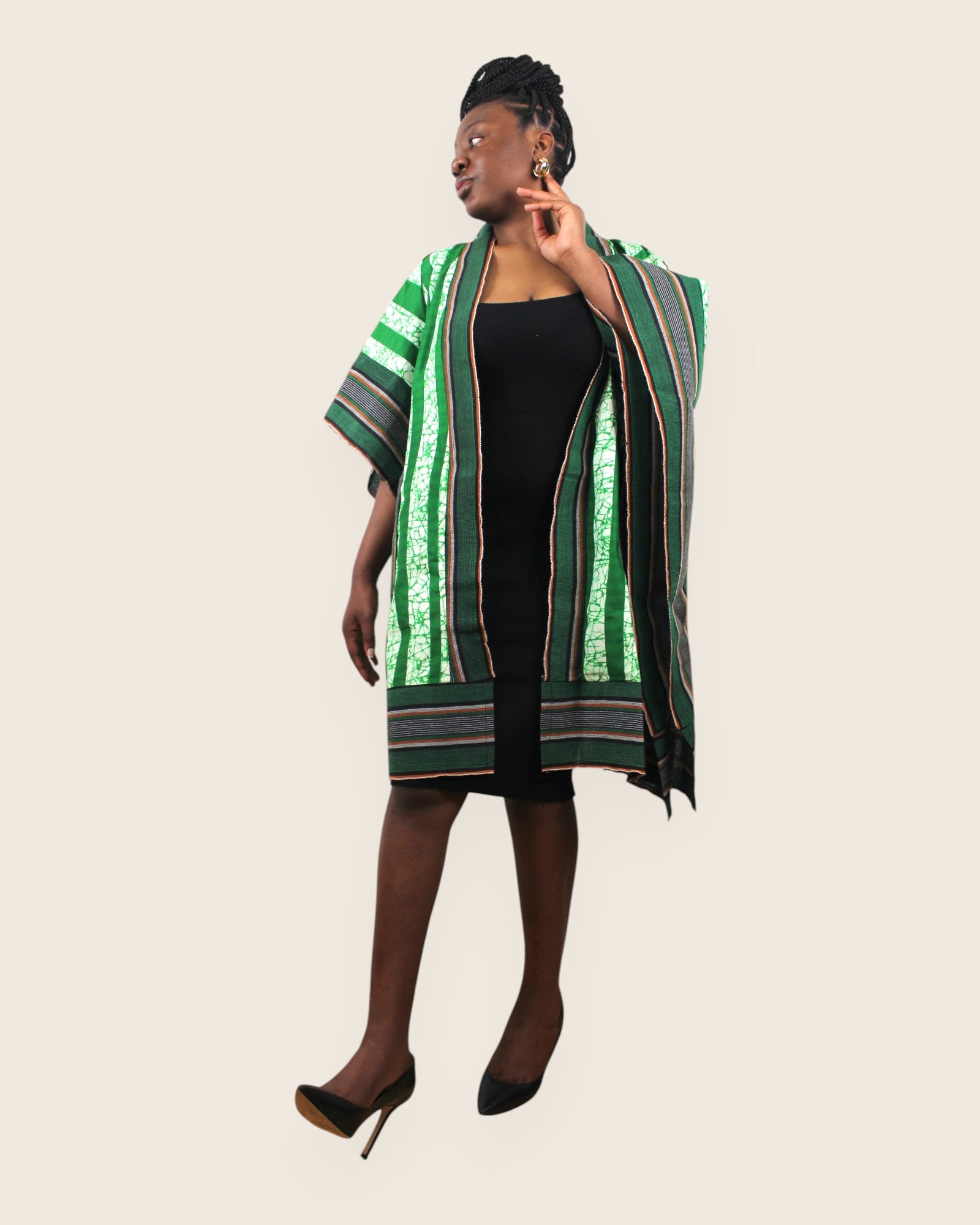 Amara — Robe Kimono Adire