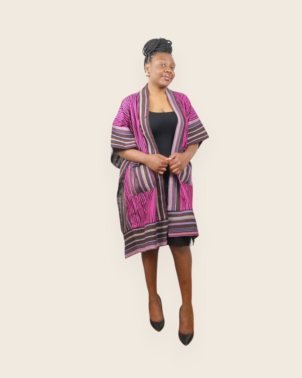 Amara — Robe Kimono Adire