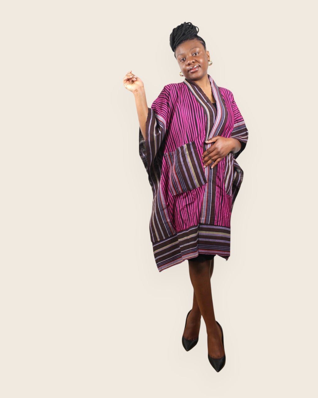 Amara — Robe Kimono Adire