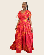 Naylah — Adire Tiered Maxi Dress