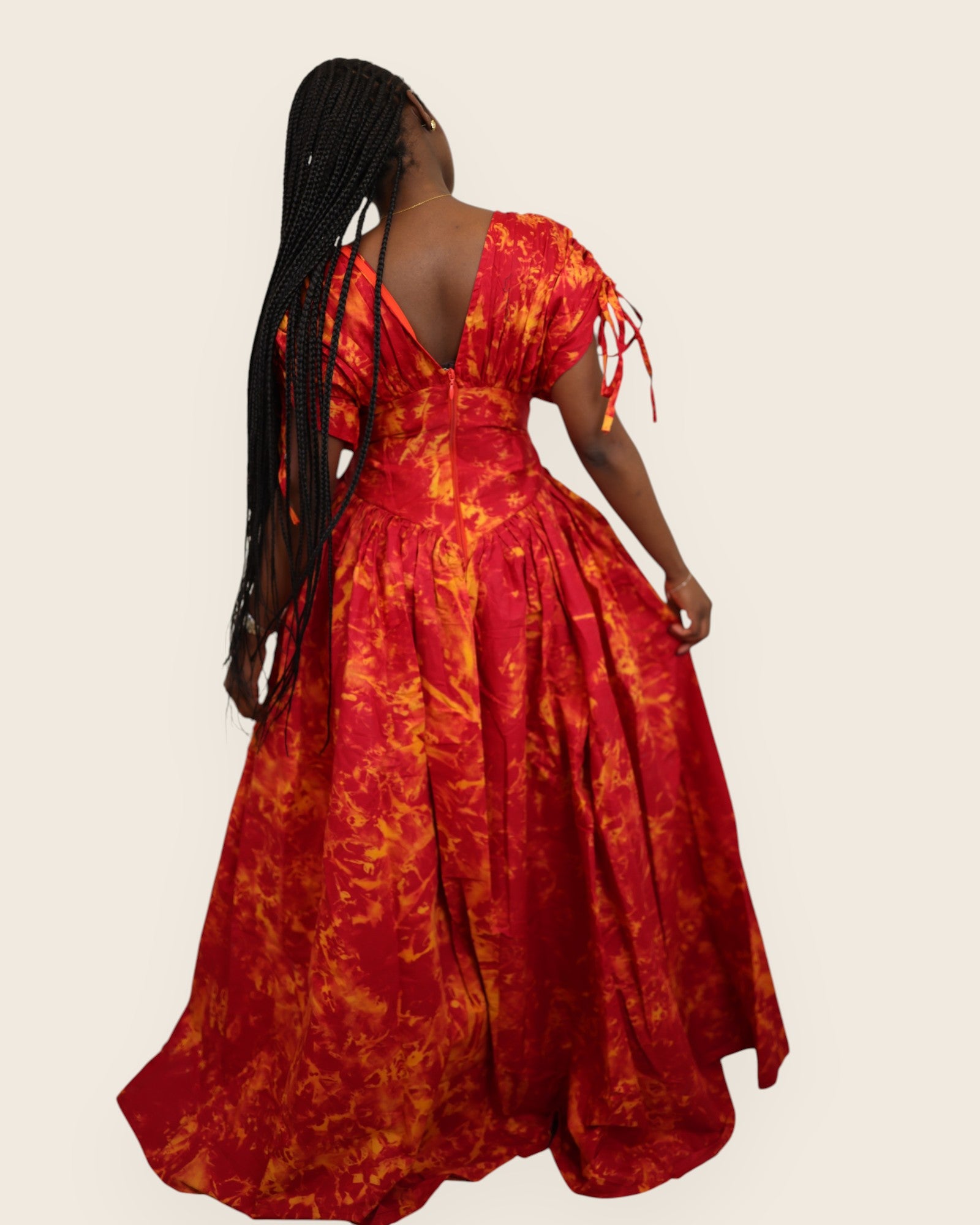 Naylah — Adire Tiered Maxi Dress