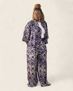 Tola African Adire kimono set — hand-dyed Adire, back drape, L'atelier KaAy