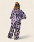 Tola African Adire kimono set — hand-dyed Adire, fabric detail, L'atelier KaAy