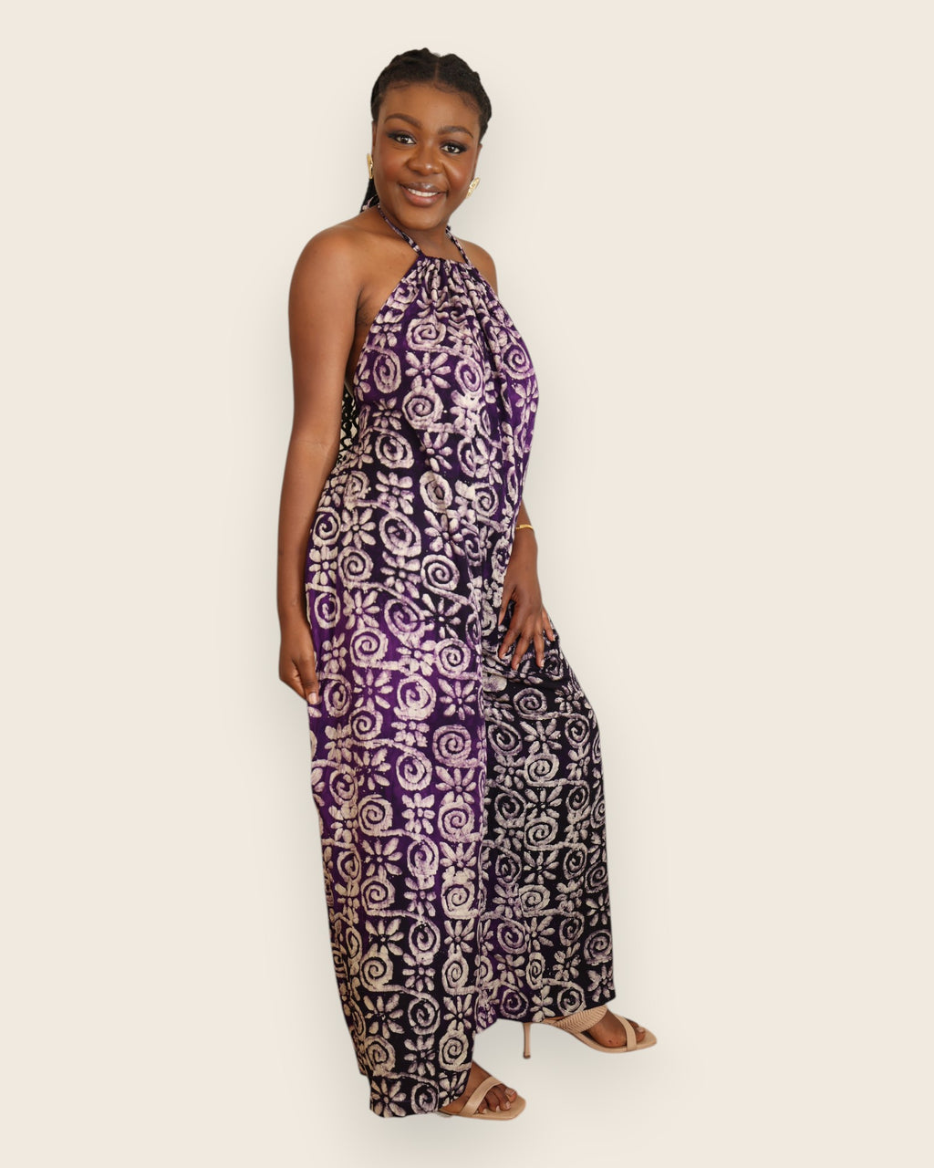 Liyah — Adire Palazzo Jumpsuit