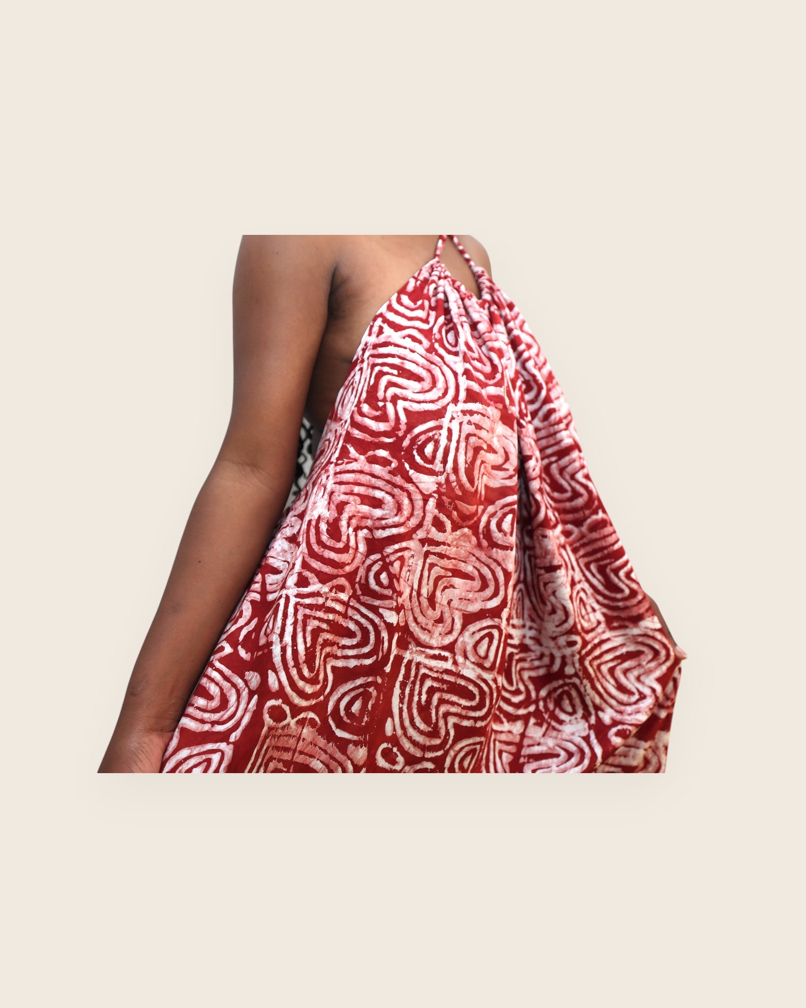 Alara — Adire Halter Maxi Dress